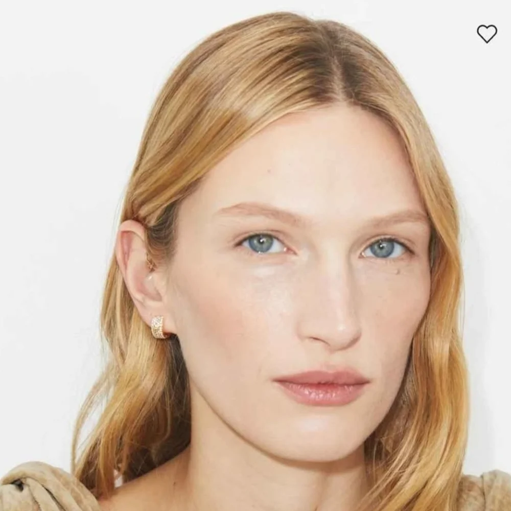 Tory Burch Gold Crystal-Studded Hoops